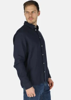 Discount Solid SDENEA ALLAN LS Insignia Blue