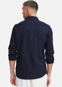 Discount Solid SDENEA ALLAN LS Insignia Blue