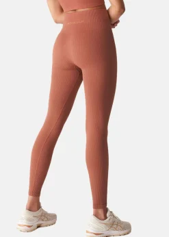 Röhnisch Seamless Rib Tights Copper Brown