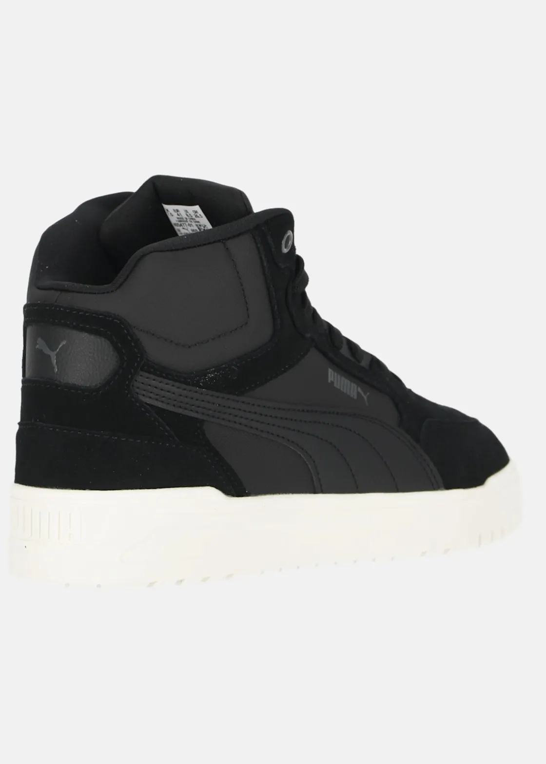 Best Puma Shuffle Downtown Mid Fur PUMA Black-Shadow Gray-Warm White