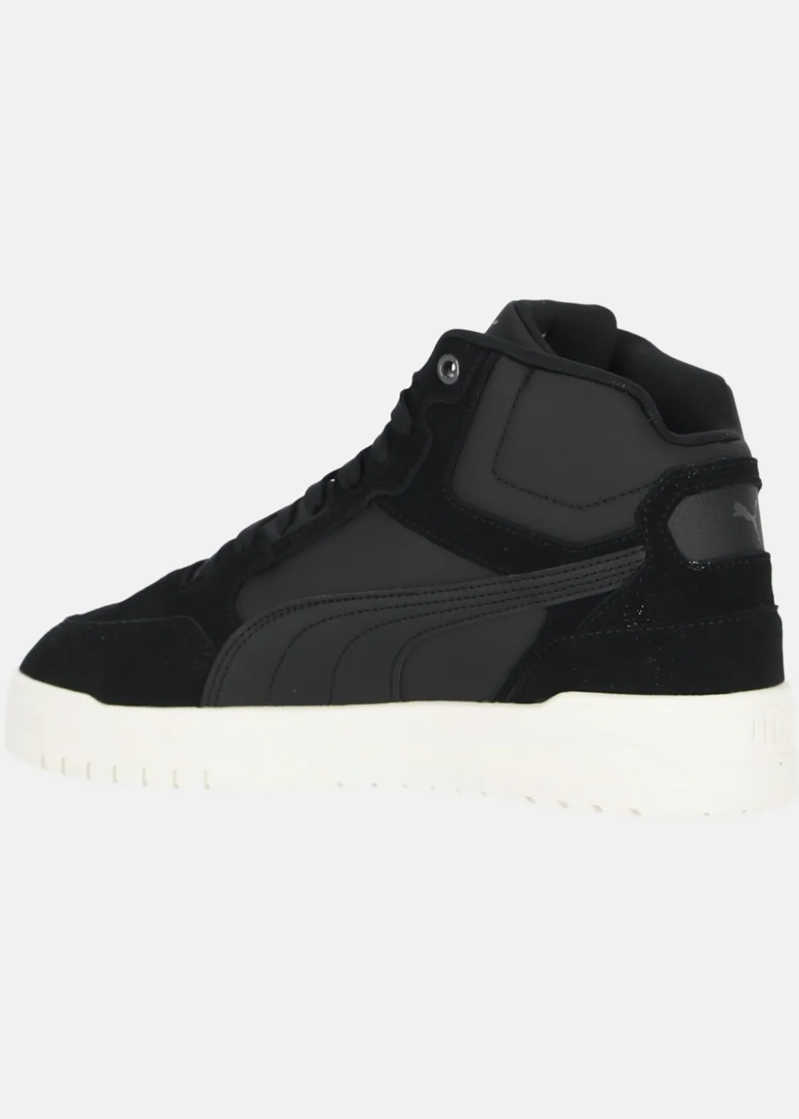 Best Puma Shuffle Downtown Mid Fur PUMA Black-Shadow Gray-Warm White