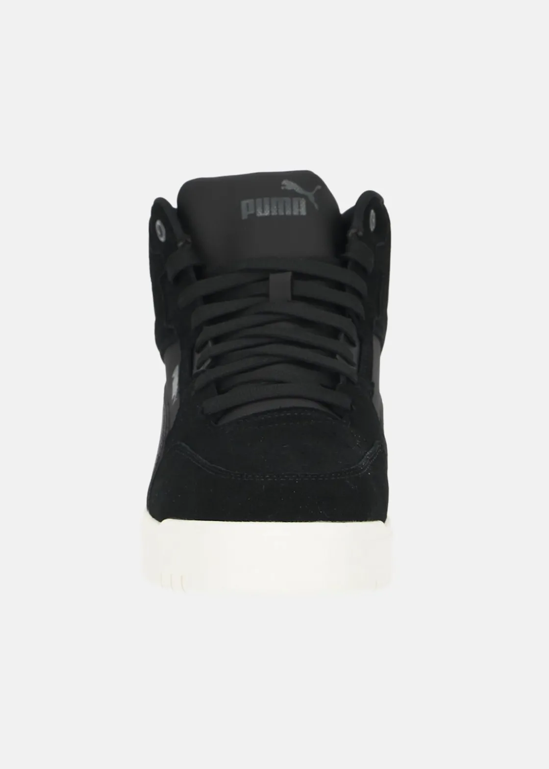 Best Puma Shuffle Downtown Mid Fur PUMA Black-Shadow Gray-Warm White
