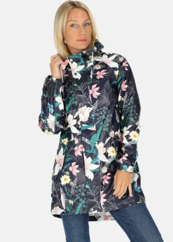 Sale Swedemount Skaftö Coat W Navy Flower