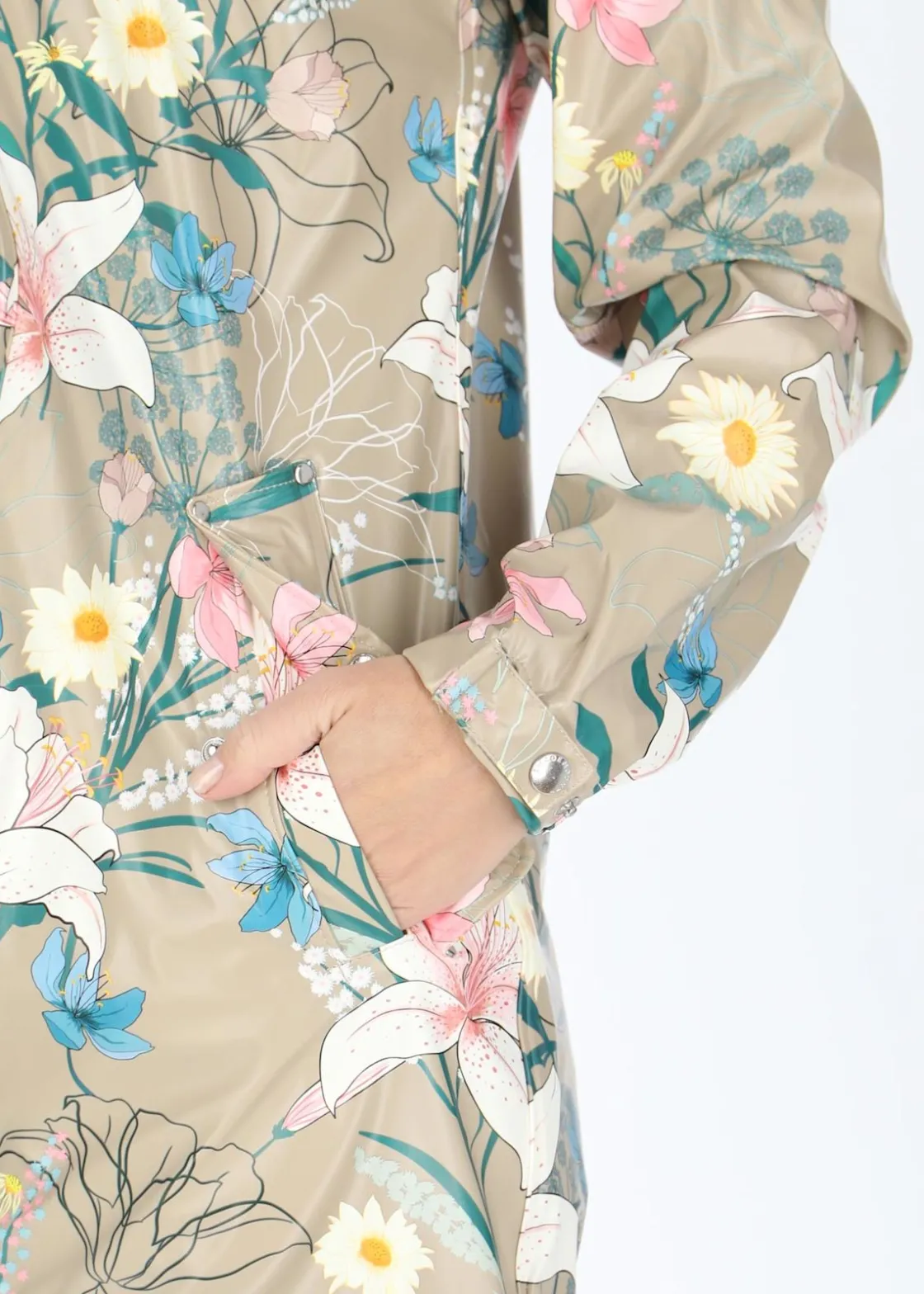 New Swedemount Skaftö Coat W Beige Flower