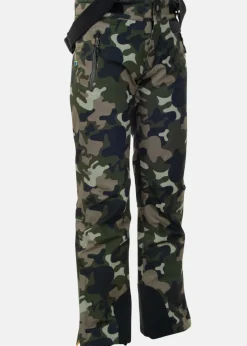 Hot Swedemount Ski Pants JR Green Camouflage