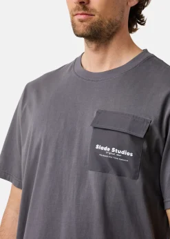 Online Slade Pocket Tee Tea Grey