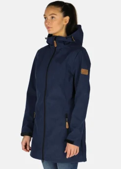Hot Swedemount Softshell Coat W Navy Melange