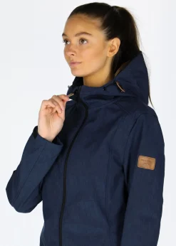 Hot Swedemount Softshell Coat W Navy Melange