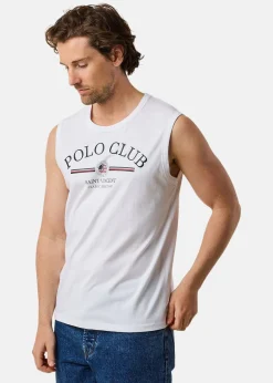 Online Saint Vincent Springfield Sleeveless Tee White