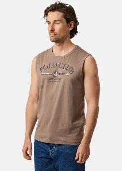 Best Saint Vincent Springfield Sleeveless Tee Dark Khaki