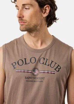 Best Saint Vincent Springfield Sleeveless Tee Dark Khaki