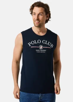 Sale Saint Vincent Springfield Sleeveless Tee Navy