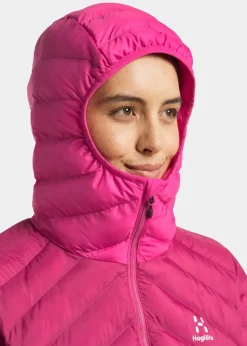 Clearance Haglöfs Särna Mimic Hood Women Deep Pink/Ultra Pink