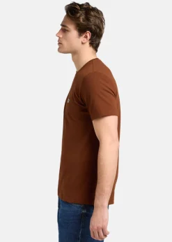 Best Lee SS_PATCH_LOGO_TEE LUXE_BROWN