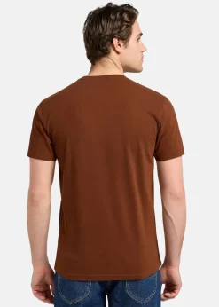 Best Lee SS_PATCH_LOGO_TEE LUXE_BROWN