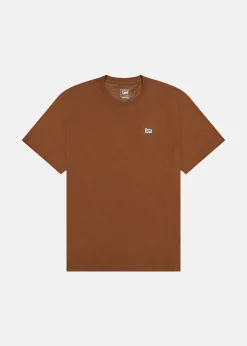 Best Lee SS_PATCH_LOGO_TEE LUXE_BROWN