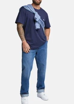 Clearance Lee SS_PATCH_LOGO_TEE NAVY BLUE