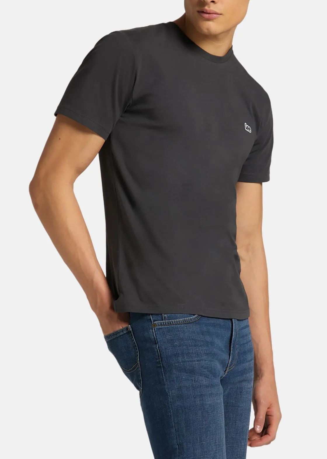 Sale Lee SS_PATCH_LOGO_TEE WASHED_BLACK