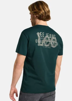 Lee SS_RELAXED_LOGO_TEE GUNMETAL