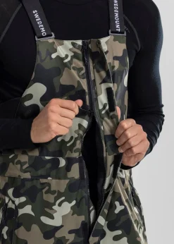Outlet Swedemount St. Anton Bib Pants Green Camouflage