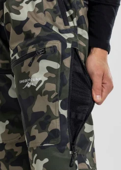 Outlet Swedemount St. Anton Bib Pants Green Camouflage