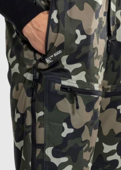 Outlet Swedemount St. Anton Bib Pants Green Camouflage