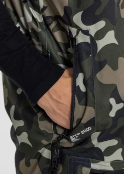 Outlet Swedemount St. Anton Bib Pants Green Camouflage