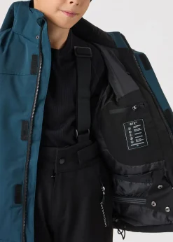 Hot Swedemount St. Anton Jacket JR Dk. Steel Green/Black