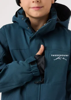Hot Swedemount St. Anton Jacket JR Dk. Steel Green/Black