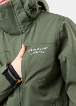 Sale Swedemount St. Anton Jacket JR Dk Olive/Mustard Yellow