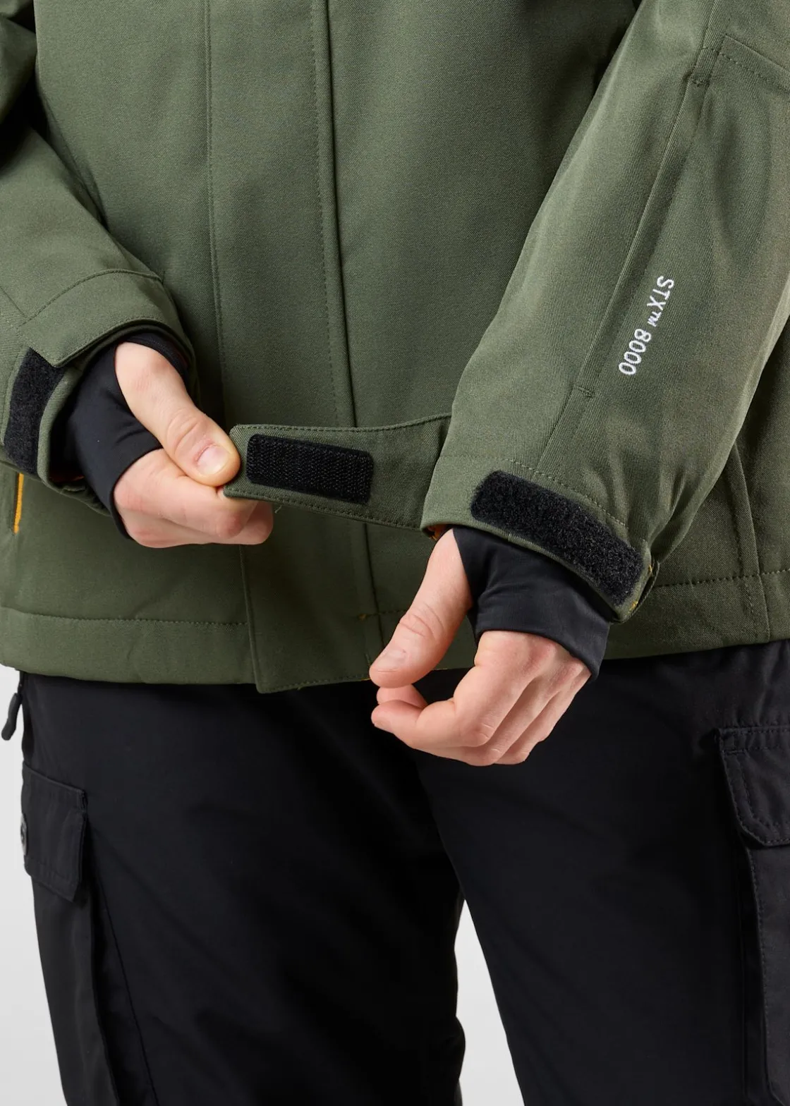 Sale Swedemount St. Anton Jacket JR Dk Olive/Mustard Yellow