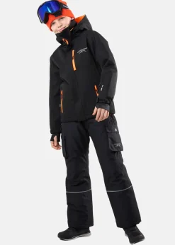 Discount Swedemount St. Anton Jacket JR Black/Orange