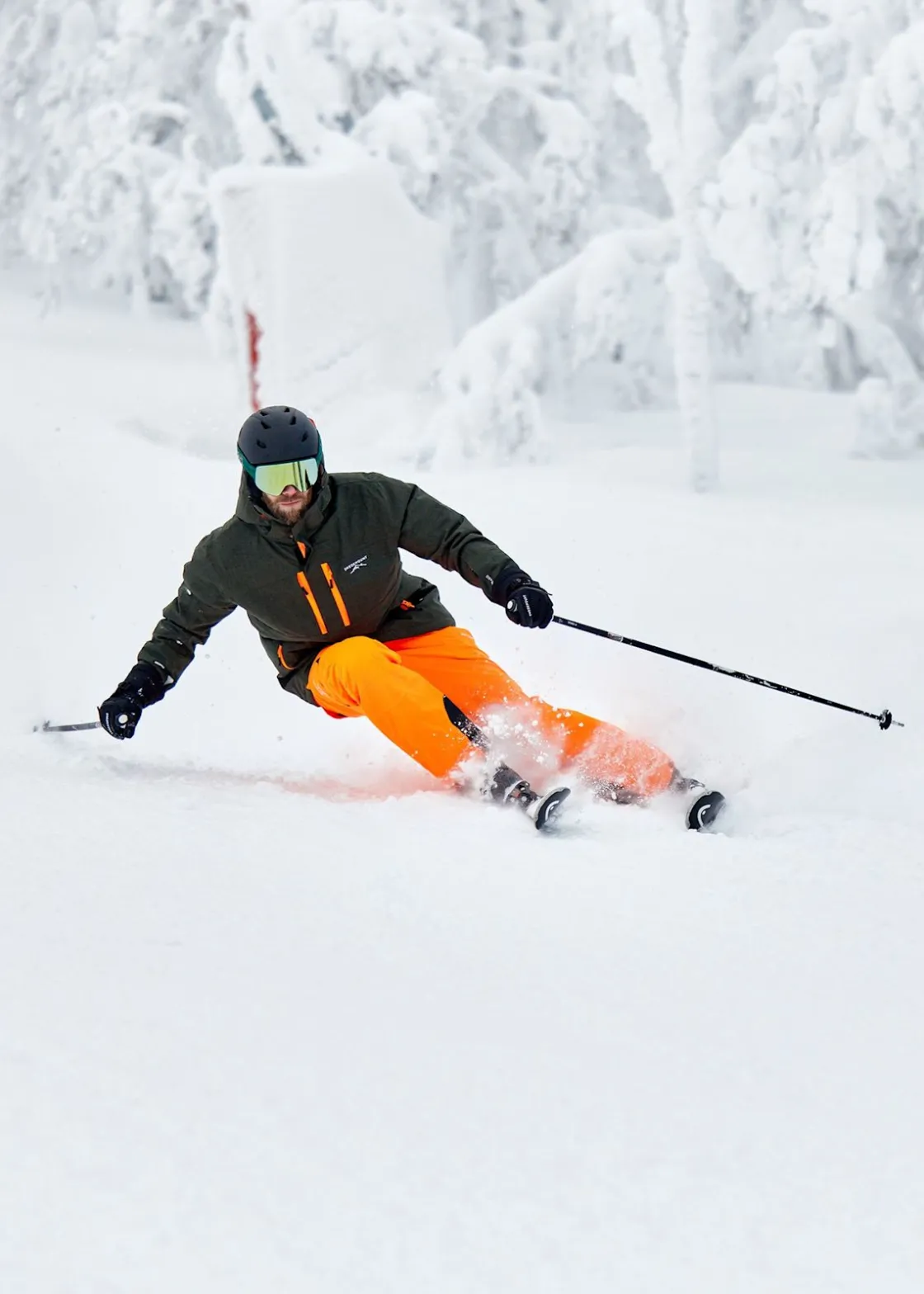 Clearance Swedemount St. Anton Jacket SR Black/Orange