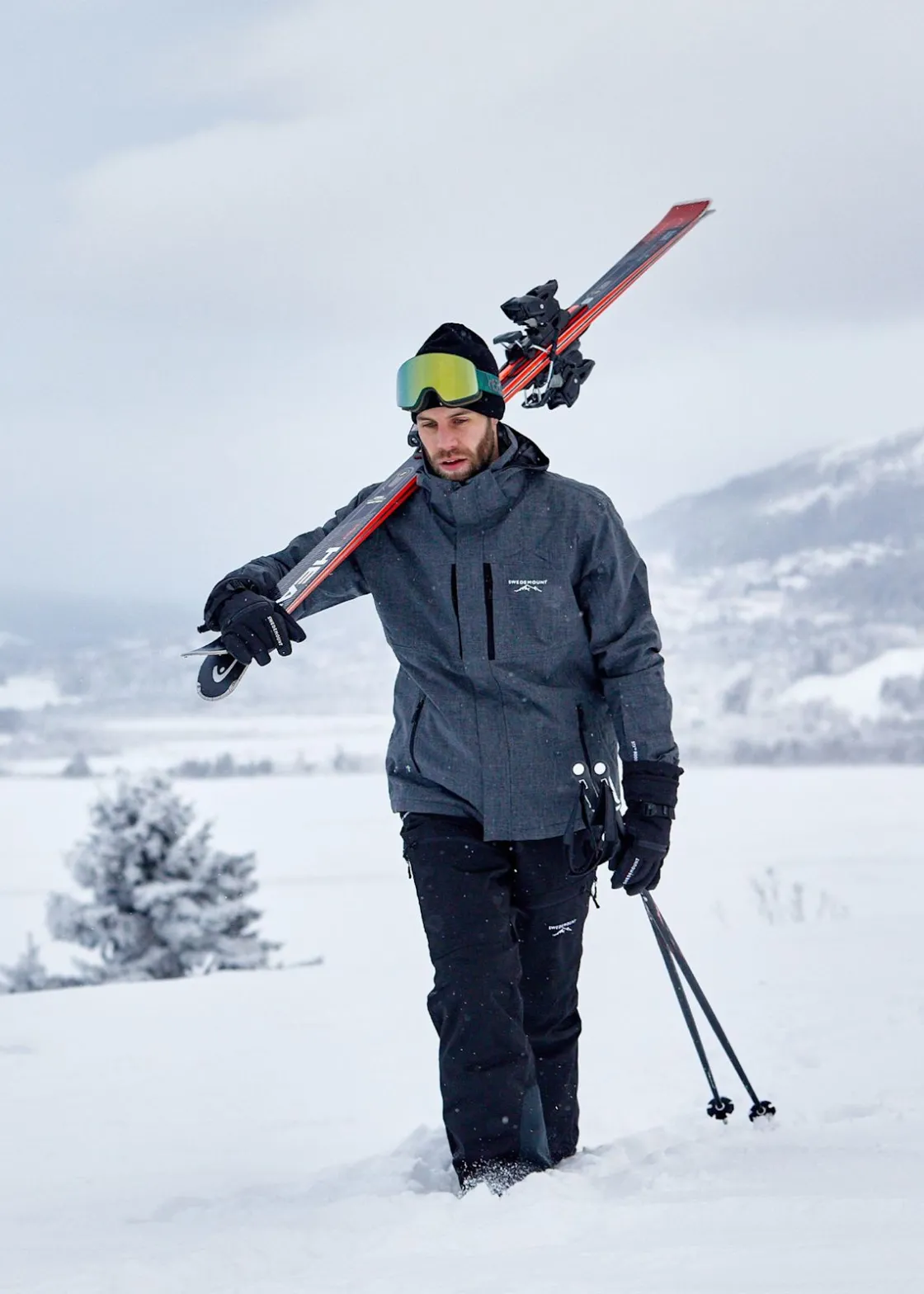 Discount Swedemount St. Anton Jacket SR Dk. Steel Green/Black