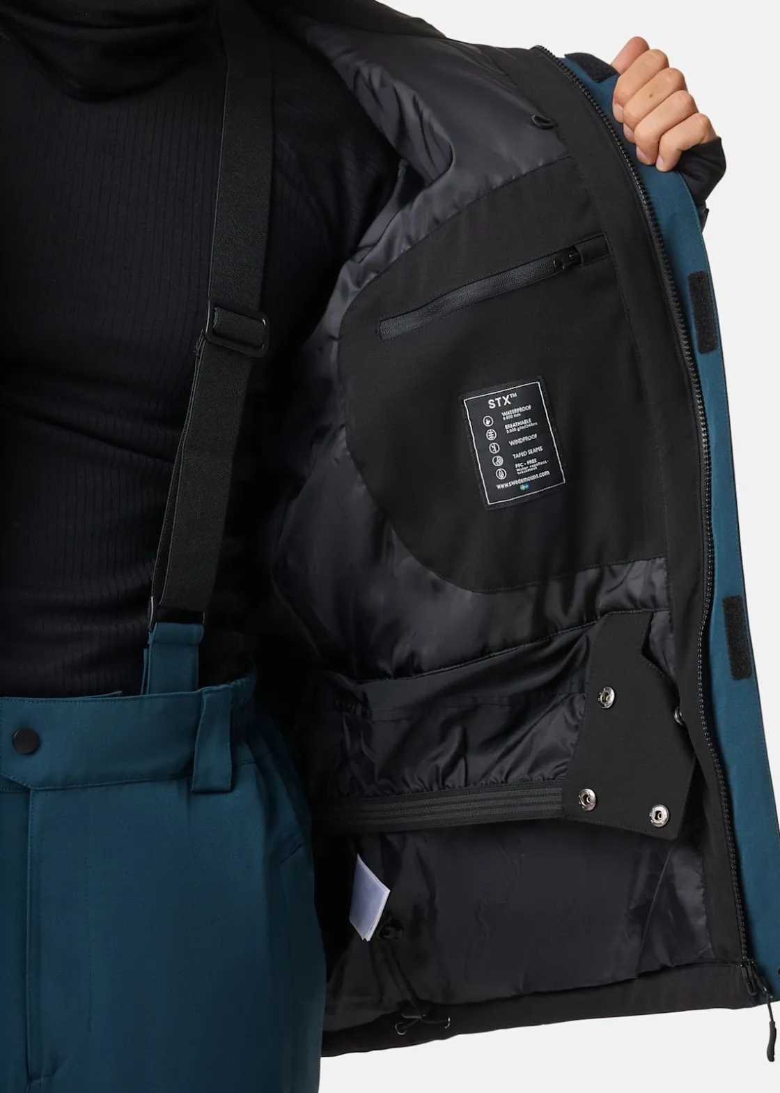 Discount Swedemount St. Anton Jacket SR Dk. Steel Green/Black