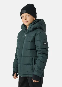 New Swedemount St. Anton Puffer Ski Jacket JR Cedar Green/Black