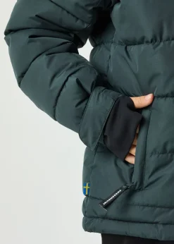 New Swedemount St. Anton Puffer Ski Jacket JR Cedar Green/Black