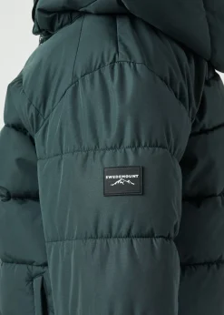 New Swedemount St. Anton Puffer Ski Jacket JR Cedar Green/Black