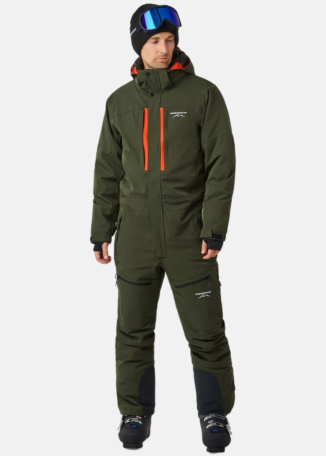 Online Swedemount St. Anton Skisuit Dk. Olive Green/Burned Orange