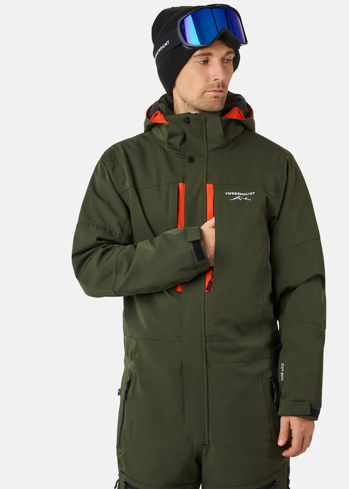 Online Swedemount St. Anton Skisuit Dk. Olive Green/Burned Orange