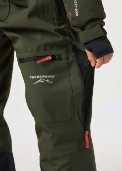 Swedemount St. Anton Skisuit JR Dk. Olive Green/Burned Orange