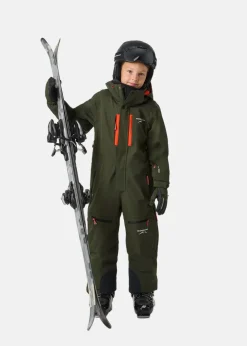 Swedemount St. Anton Skisuit JR Dk. Olive Green/Burned Orange
