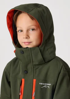 Swedemount St. Anton Skisuit JR Dk. Olive Green/Burned Orange