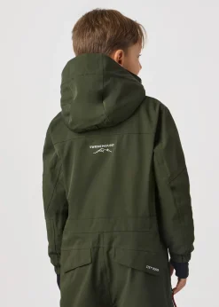 Swedemount St. Anton Skisuit JR Dk. Olive Green/Burned Orange