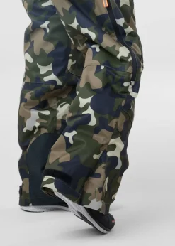 New Swedemount St. Anton Skisuit JR Green Camouflage/Black