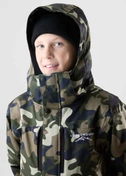 New Swedemount St. Anton Skisuit JR Green Camouflage/Black