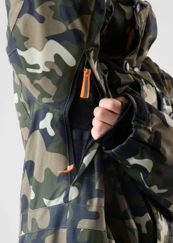 New Swedemount St. Anton Skisuit JR Green Camouflage/Black