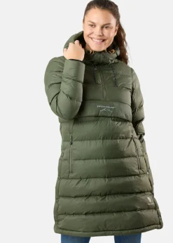 New Swedemount Östersund Down Anorak Long W Olive/Olive
