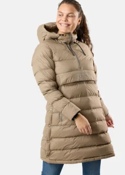Hot Swedemount Östersund Down Anorak Long W Cappuccino/Cappuccino