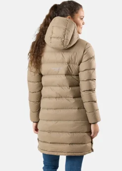 Hot Swedemount Östersund Down Anorak Long W Cappuccino/Cappuccino